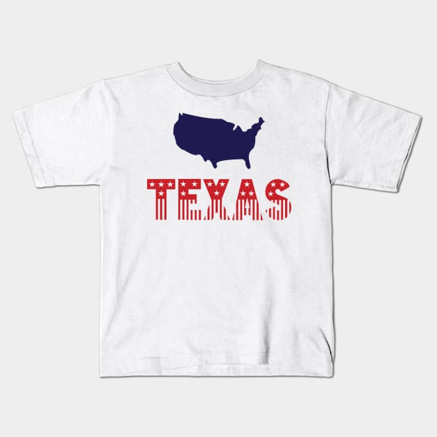 4th of july Kids T-Shirt by Pinkfeathers